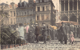 BRUXELLES - Le Marché Aux Fleurs Sur La Grande Place - Ed. Nels Série 1 N. 133 Aquarellée - Mercati