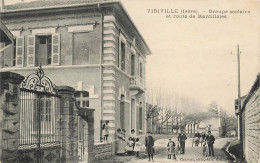 Viriville Groupe Scolaire Et Route De Marcilloles Edition Charvat - Viriville