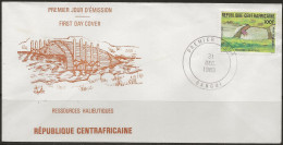 République Centrafricaine, Envelope 1er Jour (FDC) Du N°596 (ref.2) - Central African Republic