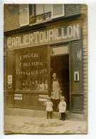 A Identifier Carte Photo France épicerie Carlier Tourillon 59? 62? 80? - A Identifier