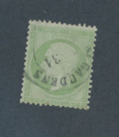 FRANCE - N° 20 OBLITERE AVEC CAD SAINT GAUDENS - COTE : 12€ - 1862 - 1862 Napoléon III