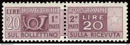 Trieste Pacchi Postali Lire 20 Soprastampa In Albino - Ungebraucht