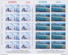 2004 EUROPA CEPT Bulgaria Minifogli "Le Vacanze"  MNH** - Altri & Non Classificati