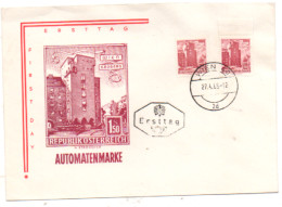 Österreich 1965 MiNr.: 1178 Wien Erdberg Rabenhof Automatenmarke; Austria FDC Scott:630c YT: 872AA Sg: 1326 - FDC