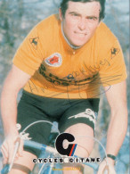 CYCLISME - PHOTO DEDICACEE DU CYCLISTE FRANCAIS BERNARD HINAULT - Calcio