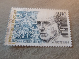 Jacques Rueff (1896-1978) Economiste - 2f.80 - Yt 2994 - Noir, Bleu Et Jaune - Oblitéré - Année 1996 - - Used Stamps