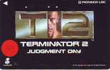 Telecarte Japonaise (182) * TERMINATOR 2 *  SCHWARZENEGGER * Telefonkarte Japan  Film - Cinema - Movie - Kino - Film