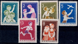 BULGARIA  1965 BULGARIAN YOUTH ORGANIZATION SEPTEMVRI BAG MI No 1577-82 MNH VF!! - Unused Stamps