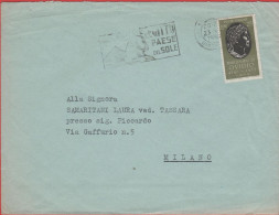 ITALIA - Storia Postale Repubblica - 1957 -25 Bimillenario Della Nascita Di Publio Ovidio Nasone; Ritratto Di Ovidio (is - 1946-60: Storia Postale