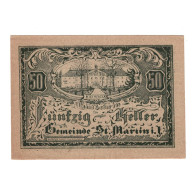 Billet, Autriche, St. Martin Im Innkreis, 50 Heller, Texte, 1920, 1920-04-09 - Autriche