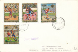 Burundi FDC 24-7-1972 Olympic Games Set Of 4 Sent To Denmark - FDC