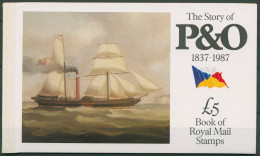 Großbritannien 1987 Story Of P & O MH 80 Postfrisch (D74491) - Postzegelboekjes