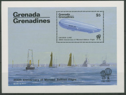 Grenada-Grenadinen 1983 Luftfahrt Luftschiffe Block 75 Postfrisch (C94417) - Grenada (1974-...)