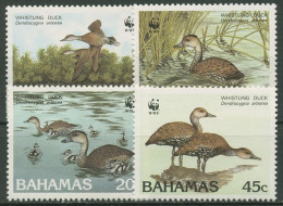 Bahamas 1988 WWF Tierschutz Gänse Pfeifgans 672/75 Postfrisch - Bahamas (1973-...)