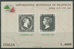 Italien 1985 Int. Briefmarkenausstellung ITALIA'85 Block 1 Postfrisch (C90392) - Blocs-feuillets