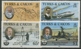 Turks- Und Caicos-Inseln 1985 Luftfahrt Erfinder/Ingenieure 723/26 Postfrisch - Turks & Caicos (I. Turques Et Caïques)