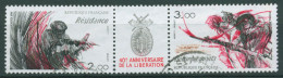 Frankreich 1984 Tag Der Befreiung Widerstandskämpfer 2444/45 ZD Gestempelt - Used Stamps