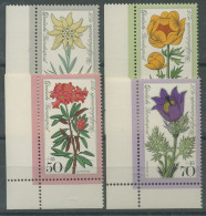 Bund 1975 Wohlfahrt: Alpenblumen 867/70 Ecke 3 Unten Links Postfrisch (E599) - Ongebruikt