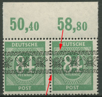 Bizone 1948 Bandaufdruck Paar Aufdruckfehler 68 Ia P OR Ndgz AF PII Postfrisch - Neufs