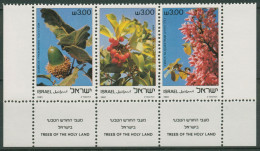 Israel 1981 Bäume Des Heiligen Landes 868/70 ZD Mit Tab Postfrisch - Ongebruikt (met Tabs)