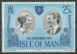 Isle Of Man 1973 Hochzeit Prinzessin Anne & Mark Phillips 35 Postfrisch - Isola Di Man