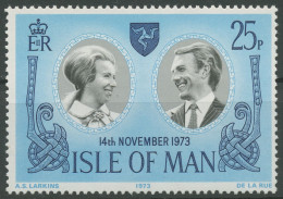 Isle Of Man 1973 Hochzeit Prinzessin Anne & Mark Phillips 35 Postfrisch - Isla De Man