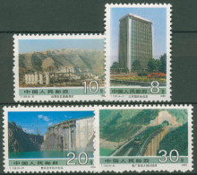 China 1989 Bauwerke Staumauer Eisenbahnbrücke 2244/47 Postfrisch - Nuovi