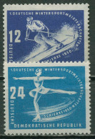 DDR 1950 1. Wintersportmeisterschaften Der DDR 246/47 Mit Falz - Ongebruikt