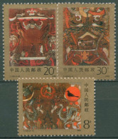 China 1989 Seidenmalerei Aus Einem Grab 2227/29 A Postfrisch - Nuevos