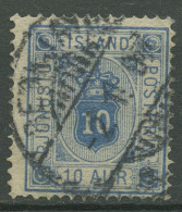 Island 1876/1898 Dienstmarke Ziffer Mit Krone Im Oval 5 Aa Gestempelt - Oficiales