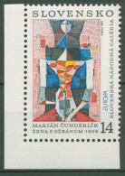 Slowakei 1993 Europa CEPT Kunst Gemälde 174 Ecke Postfrisch - Unused Stamps