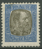 Island 1902 Dienstmarke König Christian IX. D 20 Mit Falz - Dienstzegels