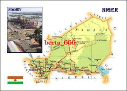 Niger Country Map New Postcard * Carte Geographique * Landkarte - Niger