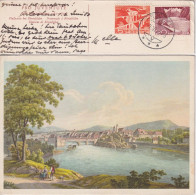 Pro Juventute Karte 237  "Flusspartie Bei Rheinfelden"     1948/50 - Covers & Documents