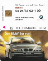 Germany - BMW - Der BMW 5er Ruft (Overprint 'Niederlassung Bremen') - O 0843 - 08.1997, 6DM, Mint - O-Reeksen : Klantenreeksen