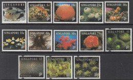 1994 Singapore Marine Life Definitives Fish Complete Set Of 13  MNH - Singapore (1959-...)