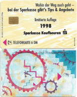 Germany - Sparkasse Tips & Angebote (Overprint ''Sparkasse Kaufbeuren'') - O 1124 - 10.1997, 6DM, Used - O-Series : Series Clientes Excluidos Servicio De Colección