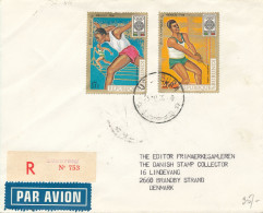 Burundi Registered FDC 25-10-1968 Olympic Games Set Of 2 Sent To Denmark - FDC