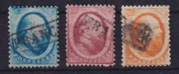 Niederlande 1864 König Willem III. Mi.-Nr. 4-6 Gestempelt - Altri & Non Classificati