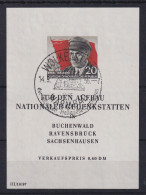 DDR 1956 Thälmann-Block Mi.-Nr. Block 14 Mit Orts-Werbe-O WOLKENSTEIN - Gebraucht