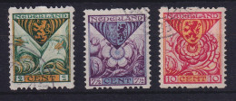 Niederlande 1925 Vor Het Kind Rollenzähnung B Mi.-Nr. 164-166 B Gestempelt - Altri & Non Classificati