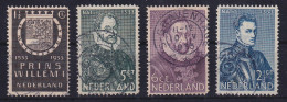 Niederlande 1933 Wilhelm I. Von Oranien Mi.-Nr. 257-60 Satz 4 Werte Kpl.  O - Altri & Non Classificati