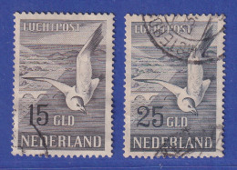 Niederlande 1951 Flugpostmarken Silbermöwe 15 / 25 G Mi.-Nr. 580-81 Satz Kpl. O - Altri & Non Classificati