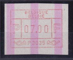 Belgien FRAMA-ATM P3035 Arlon Mit ENDSTREIFEN ** Wert 07,00  Bfr. - Altri & Non Classificati