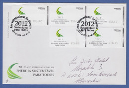 Portugal ATM 2012 Mi.-Nr. 80.3 Satz 32-53-57-68-80 Auf FDC Nach Deutschland - Timbres De Distributeurs [ATM]