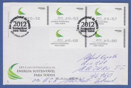 Portugal ATM 2012 Mi.-Nr. 80.2 Satz 32-53-57-68-80 Auf FDC -> Marschall-Inseln - Timbres De Distributeurs [ATM]