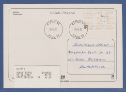 Finnland 1993 Dassault-ATM Mi.-Nr. 12.3 Z3 Mk 2,90 Mit AQ Auf Postkarte  - Vignette [ATM]
