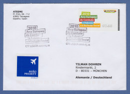 Portugal ATM 2010 Mi.-Nr 70.3 Z1  Wert 0,68 Gelaufen Auf Brief Nach München  - Machine Labels [ATM]