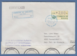 Bolivien / Bolivia ATM Wert 280 Mit ET-O LP Auf R-FDC N. D Amtlich Verschlossen! - Bolivia