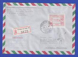 Portugal R-Brief Mit OA-ATM 002 Und VS-O TERREIRO DO PACO 24.1.83 - Timbres De Distributeurs [ATM]